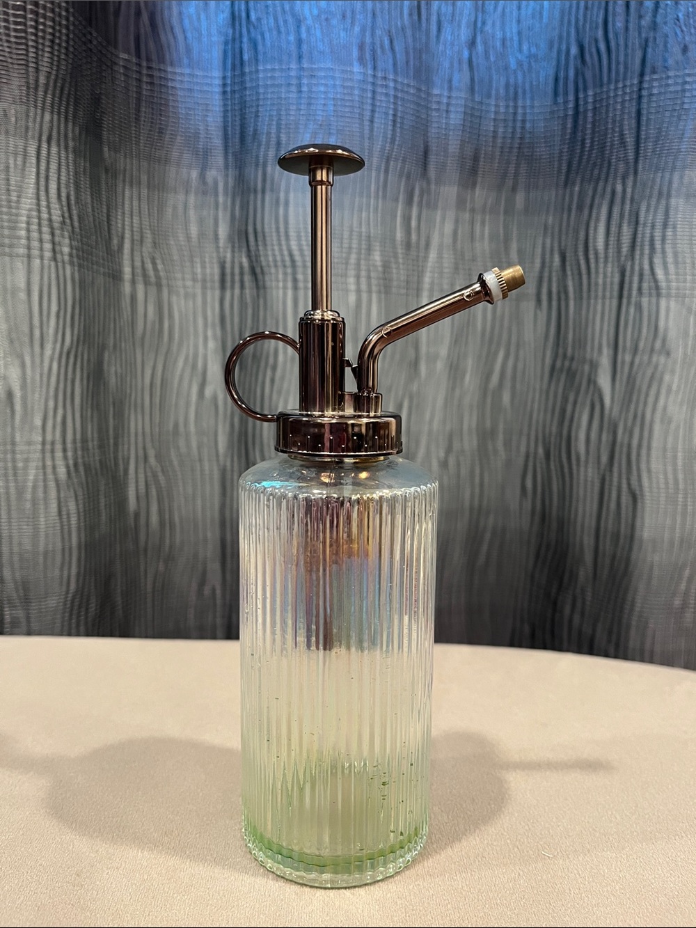 Source Unknown Ribbed Glass Plant Mister with Pump - Clear Glass